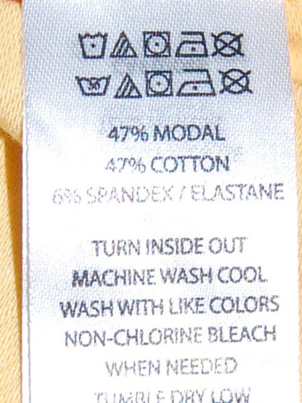 NWT, roll sleeve, yellow T - Picture 9 of 9